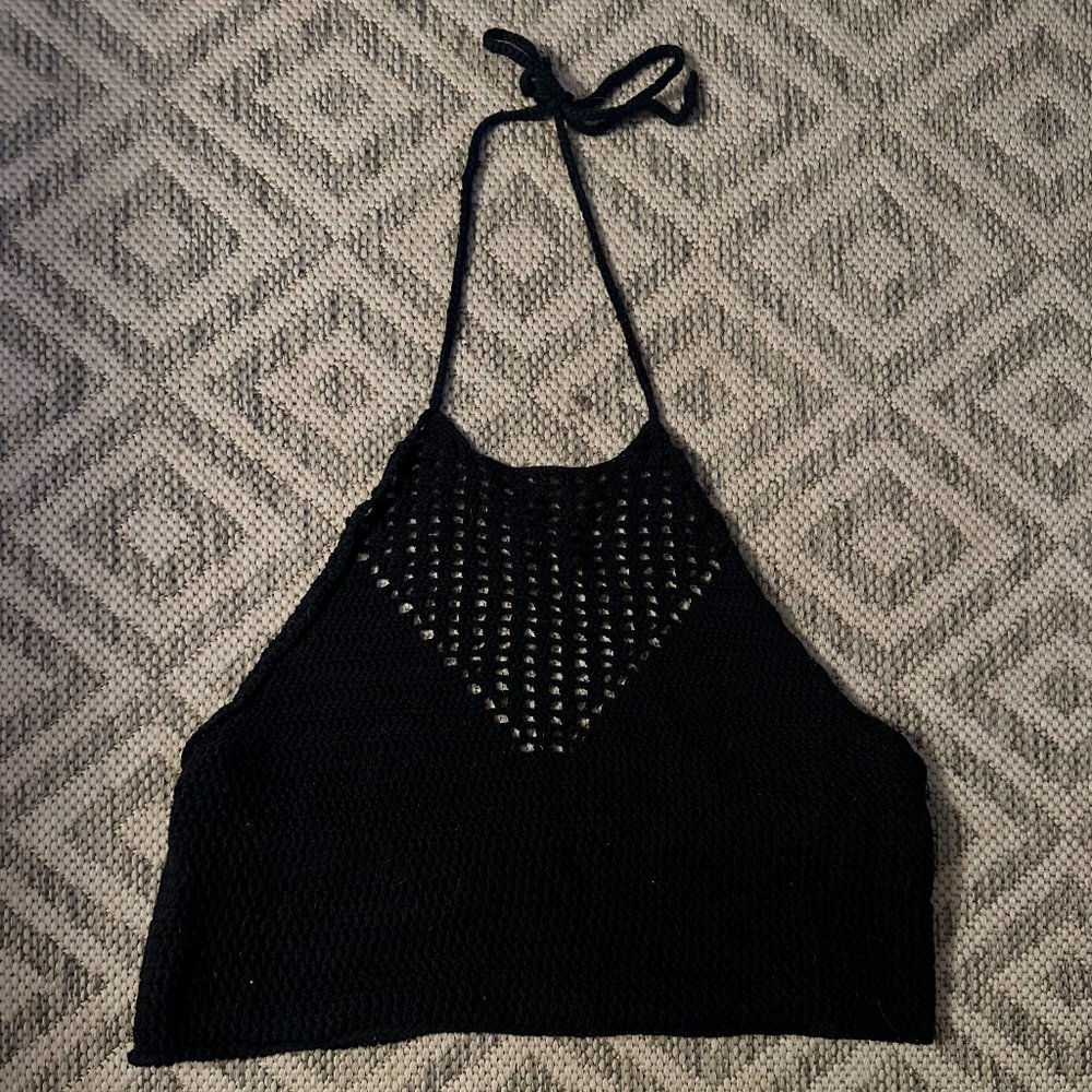 Boutique Crochet knit halter top